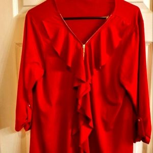 Corvia size 1X Burgundy color